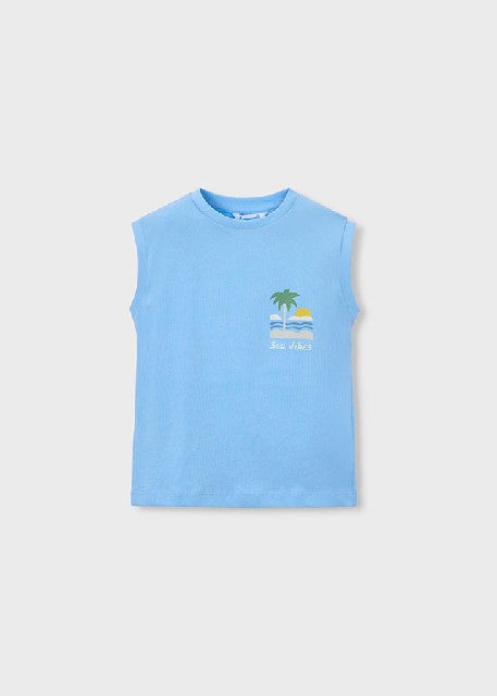 Camiseta tirantes             Celeste
