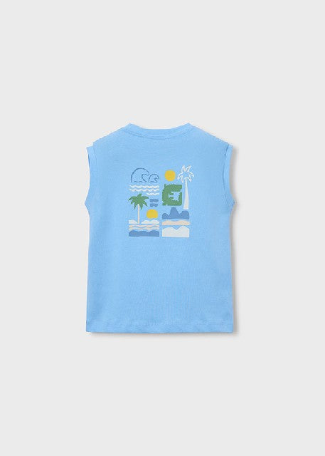 Camiseta tirantes             Celeste