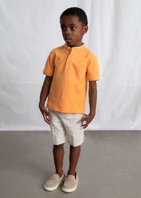 Polo m/c cuello mao           Peach