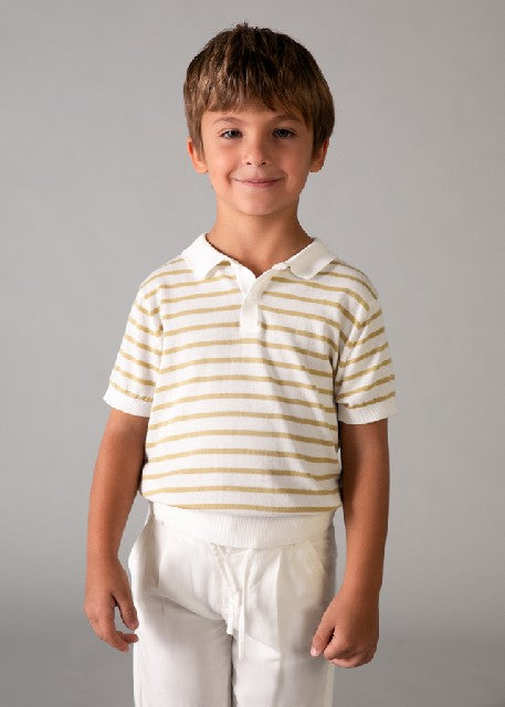 Polo m/c tricot               Nata-mocca