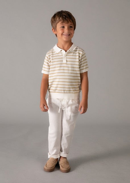 Polo m/c tricot               Nata-mocca