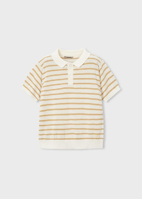 Polo m/c tricot               Nata-mocca