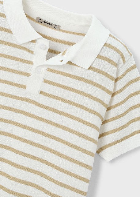 Polo m/c tricot               Nata-mocca