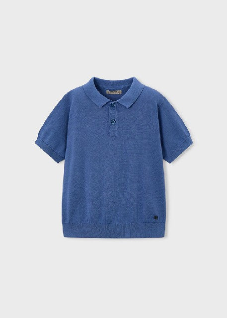 Polo m/c tricot               Añil
