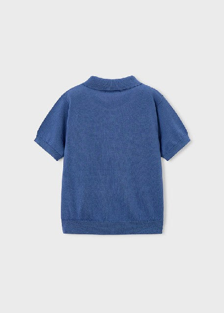 Polo m/c tricot               Añil