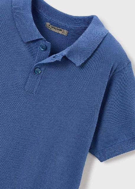 Polo m/c tricot               Añil