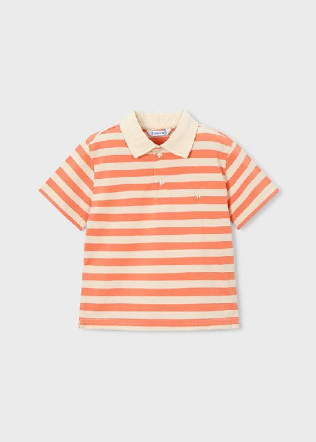 Polo m/c rayas                Naranja