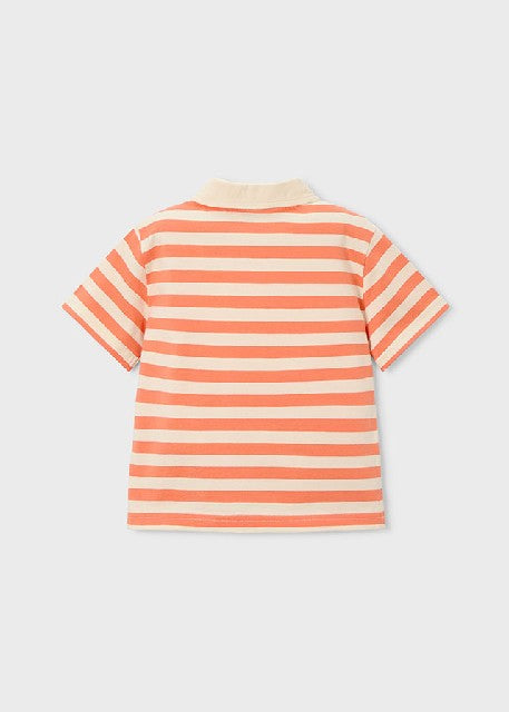 Polo m/c rayas                Naranja