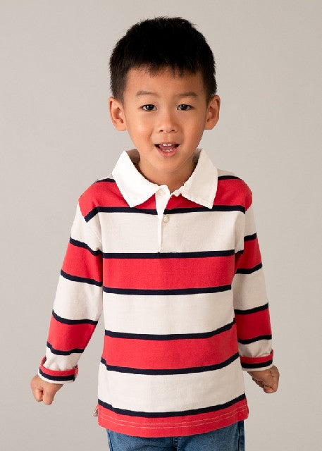 Polo m/l rayas                Tomate