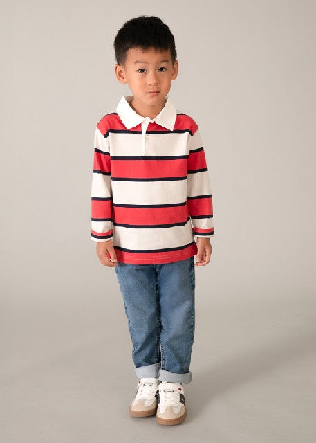 Polo m/l rayas                Tomate