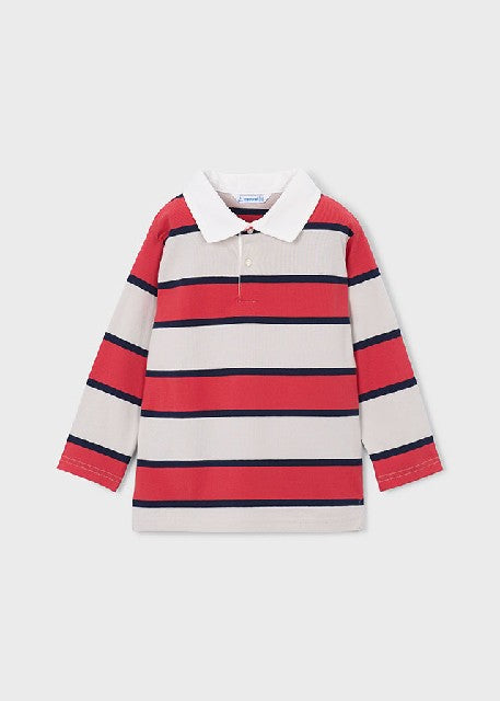 Polo m/l rayas                Tomate