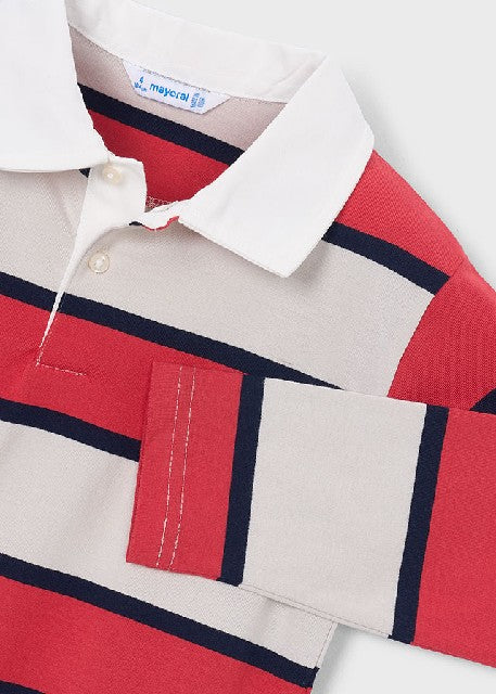 Polo m/l rayas                Tomate