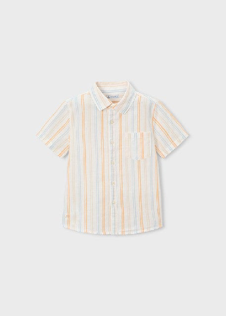 Camisa m/c lino               Peach