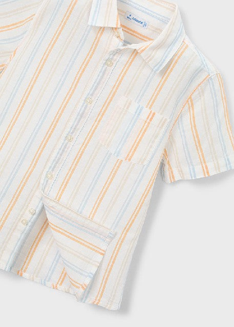 Camisa m/c lino               Peach