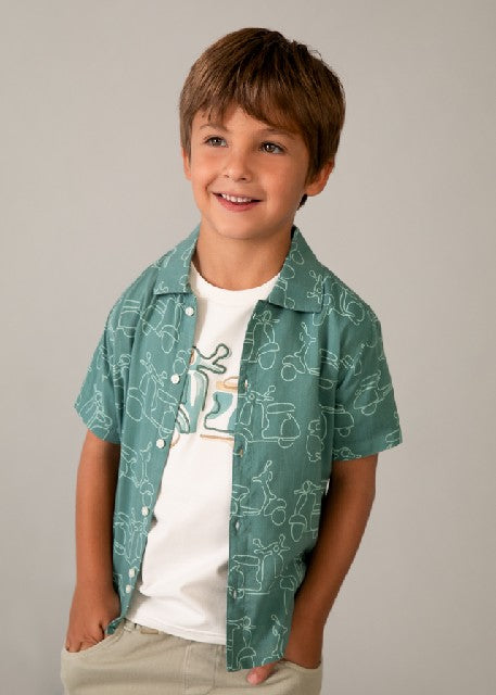Camisa m/c estampada          Alga