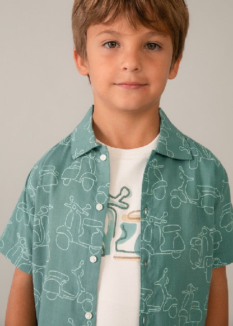 Camisa m/c estampada          Alga