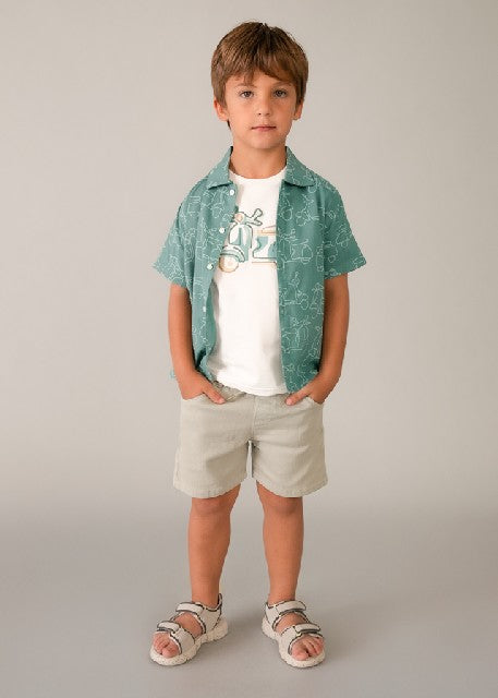 Camisa m/c estampada          Alga