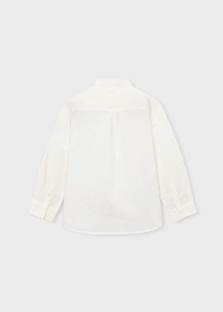 Camisa m/l cuello mao lino    Nata