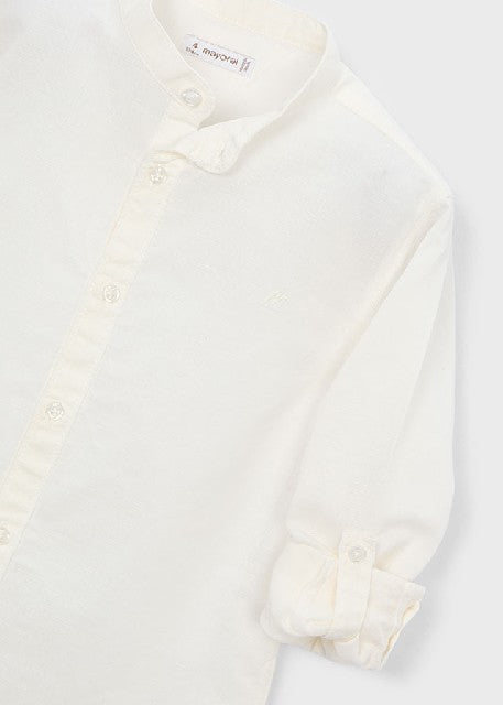 Camisa m/l cuello mao lino    Nata