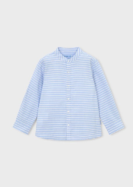 Camisa m/l c/mao rayas        Cielo