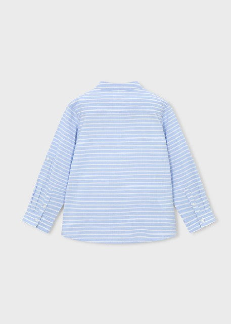 Camisa m/l c/mao rayas        Cielo