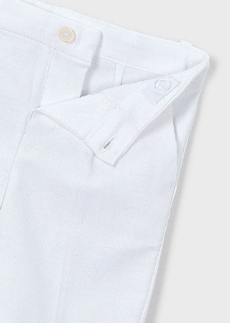 Bermuda lino suiting          Blanco