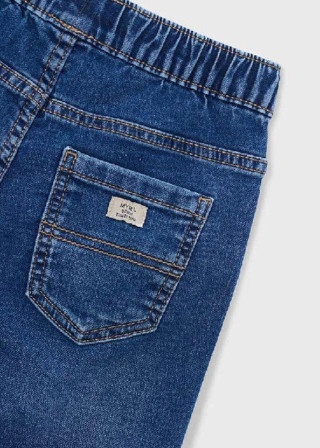 Bermuda soft denim jogger     Medio