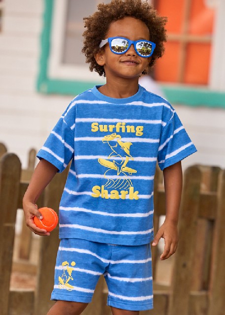 Bermuda raya estampada        Azul