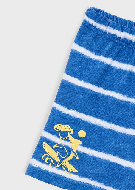 Bermuda raya estampada        Azul