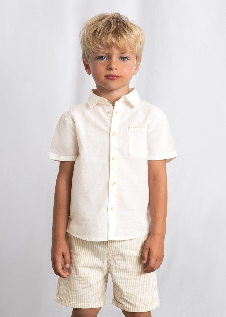 Conj. bermuda lino suiting    Avena