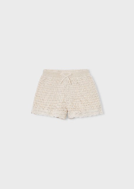 Pantalon corto tricot         Garbanzo