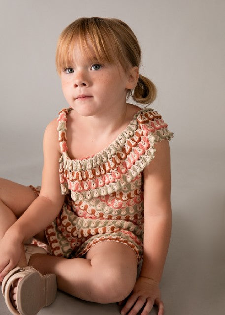 Conj. short punto fantasia    Mandarina