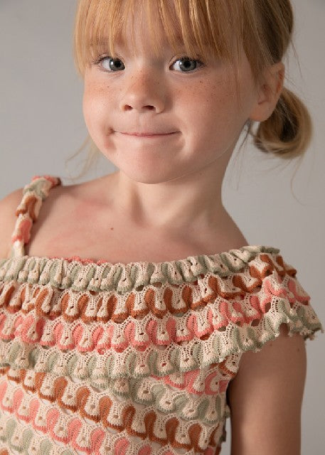 Conj. short punto fantasia    Mandarina