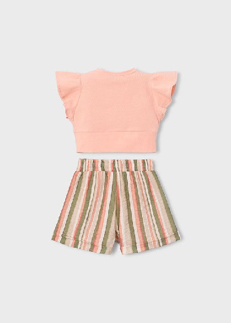 Conj. short rayas             Mandarina
