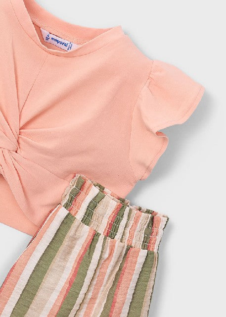 Conj. short rayas             Mandarina