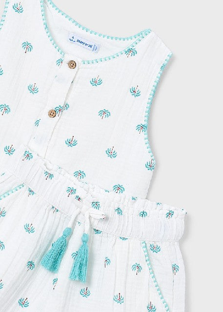Conj. pantalon corto estampad Crudo