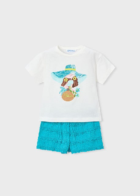 Conj. short punto fantasia    Pacifico