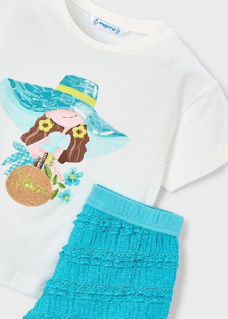 Conj. short punto fantasia    Pacifico