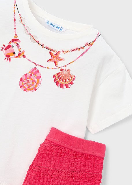 Conj. short punto fantasia    Amapola