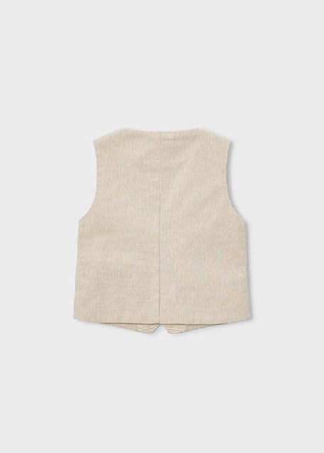 Chaleco lino suiting          Avena
