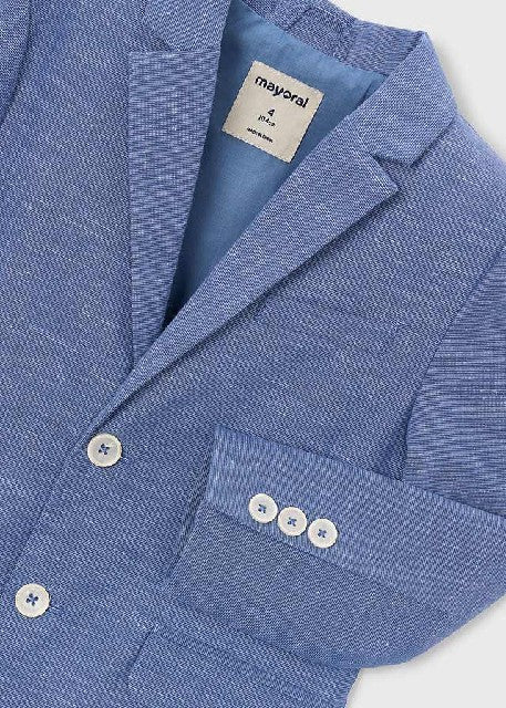 Chaqueta lino suiting         Añil