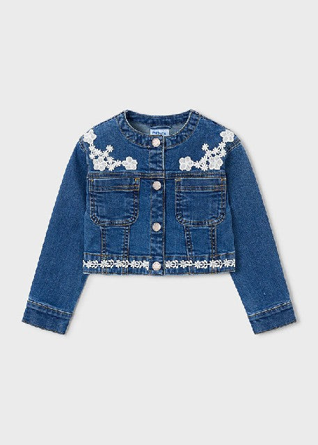 Cazadora denim guipur         Oscuro