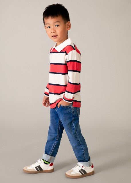 Pantalon soft denim jogger    Medio