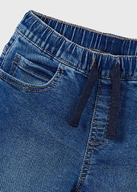 Pantalon soft denim jogger    Medio