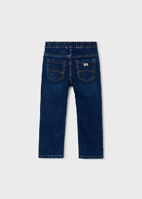 Pantalon soft denim jogger    Oscuro
