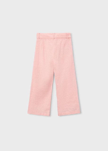 Pantalon largo lino bordado   Blossom