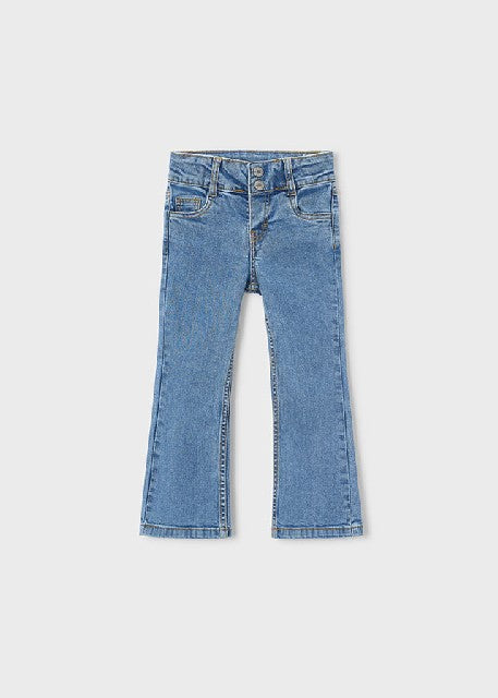 Pantalon denim flare low wais Medio