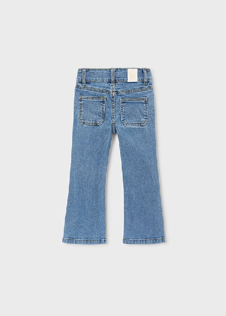 Pantalon denim flare low wais Medio