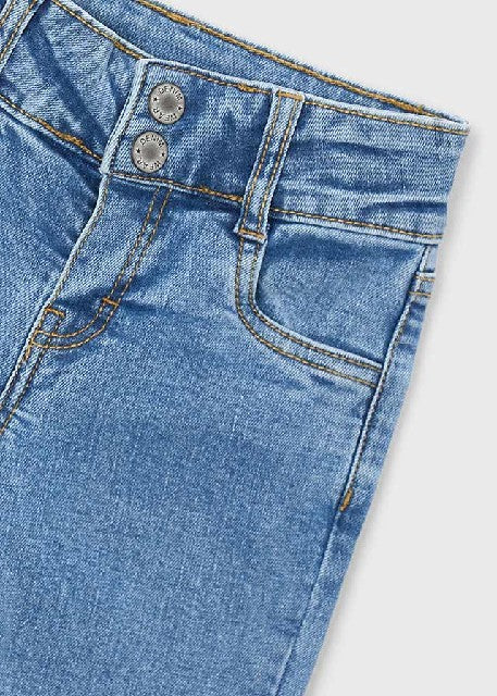 Pantalon denim flare low wais Medio