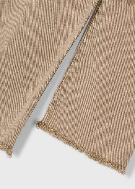 Pantalon sarga wide leg       Beige